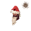 Unusual Shoestring Santa
