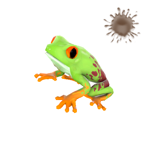 ''frog with shit all over its ass''