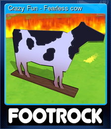 Series 1 - Card 1 of 5 - Crazy Fun - Fearless cow
