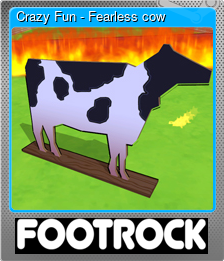 Series 1 - Card 1 of 5 - Crazy Fun - Fearless cow