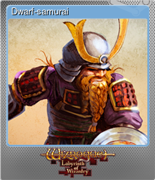 Series 1 - Card 3 of 5 - Dwarf-samurai