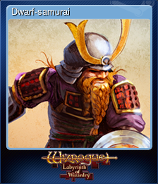 Series 1 - Card 3 of 5 - Dwarf-samurai