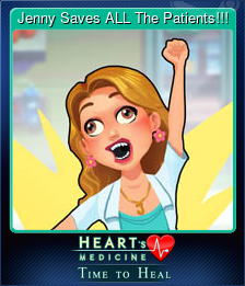 Series 1 - Card 2 of 9 - Jenny Saves ALL The Patients!!!