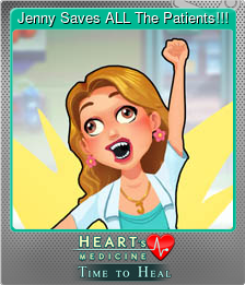 Series 1 - Card 2 of 9 - Jenny Saves ALL The Patients!!!