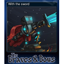 With the sword