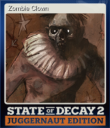 Series 1 - Card 3 of 8 - Zombie Clown