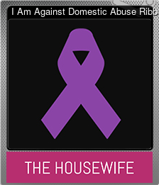 Series 1 - Card 2 of 5 - I Am Against Domestic Abuse Ribbon