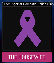 Series 1 - Card 2 of 5 - I Am Against Domestic Abuse Ribbon