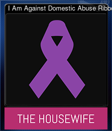 I Am Against Domestic Abuse Ribbon