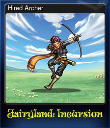Series 1 - Card 3 of 8 - Hired Archer