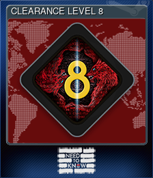 Series 1 - Card 3 of 10 - CLEARANCE LEVEL 8