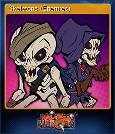 Series 1 - Card 6 of 9 - Skeletons (Enemies)