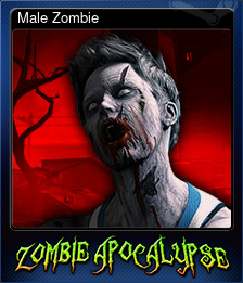 Series 1 - Card 4 of 6 - Male Zombie