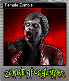 Series 1 - Card 3 of 6 - Female Zombie