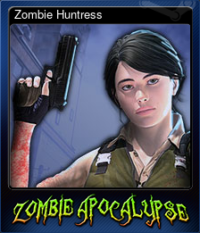 Series 1 - Card 1 of 6 - Zombie Huntress