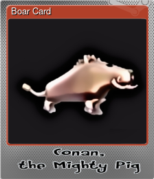 Series 1 - Card 1 of 5 - Boar Card