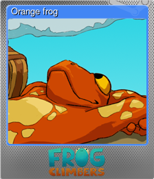 Series 1 - Card 4 of 5 - Orange frog