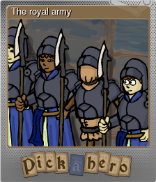 Series 1 - Card 3 of 7 - The royal army