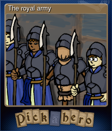 Series 1 - Card 3 of 7 - The royal army
