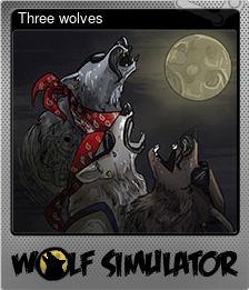 Series 1 - Card 5 of 5 - Three wolves