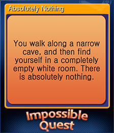 Series 1 - Card 5 of 5 - Absolutely Nothing