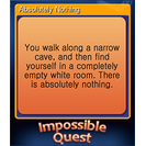 Absolutely Nothing