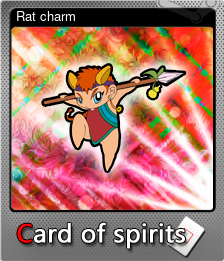 Series 1 - Card 1 of 7 - Rat charm