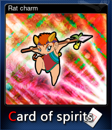 Series 1 - Card 1 of 7 - Rat charm