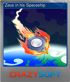 Series 1 - Card 2 of 5 - Zeus in his Spaceship