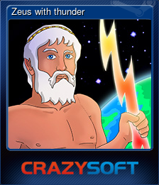 Series 1 - Card 1 of 5 - Zeus with thunder