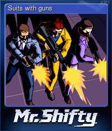 Series 1 - Card 5 of 5 - Suits with guns