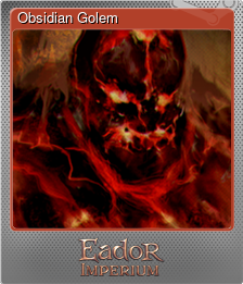 Series 1 - Card 3 of 7 - Obsidian Golem