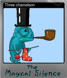Series 1 - Card 5 of 5 - Three chameleon