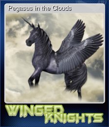 Series 1 - Card 1 of 5 - Pegasus in the Clouds