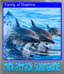Series 1 - Card 5 of 5 - Family of Dolphins