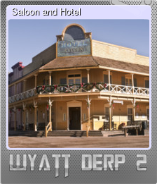 Series 1 - Card 5 of 5 - Saloon and Hotel