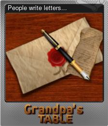 Series 1 - Card 5 of 10 - People write letters...