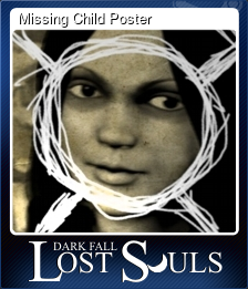 Series 1 - Card 6 of 12 - Missing Child Poster