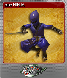 Series 1 - Card 3 of 6 - blue NINJA