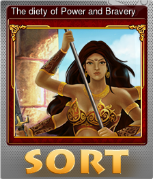 Series 1 - Card 4 of 6 - The diety of Power and Bravery