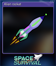 Series 1 - Card 3 of 5 - Alien rocket