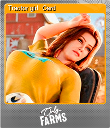 Series 1 - Card 5 of 5 - Tractor girl  Card