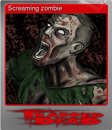 Series 1 - Card 4 of 6 - Screaming zombie