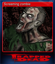 Series 1 - Card 4 of 6 - Screaming zombie