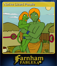 Series 1 - Card 5 of 5 - Native Lizard People