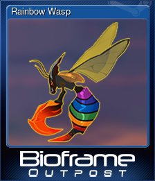Series 1 - Card 2 of 8 - Rainbow Wasp
