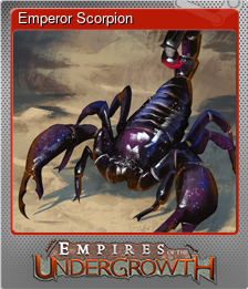 Series 1 - Card 10 of 11 - Emperor Scorpion