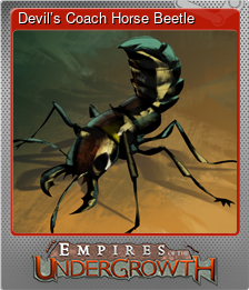 Series 1 - Card 2 of 11 - Devil’s Coach Horse Beetle