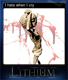 Series 1 - Card 2 of 5 - I hate when I cry