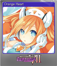 Series 1 - Card 7 of 7 - Orange Heart